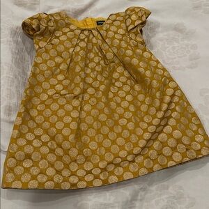 GAP Gold Polka Dot Baby Dress
